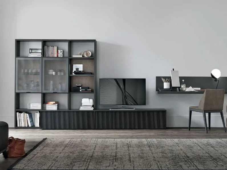 Mobile soggiorno modello Atalante unit at205 di Tomasella a PREZZI OUTLET