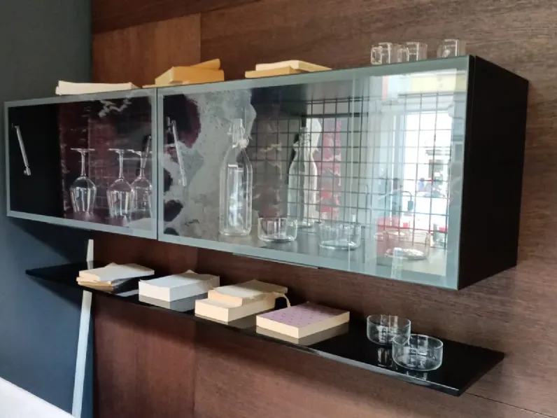 Parete attrezzata Boiserie spazio con tavolo e sedie di Pianca scontata del 84%