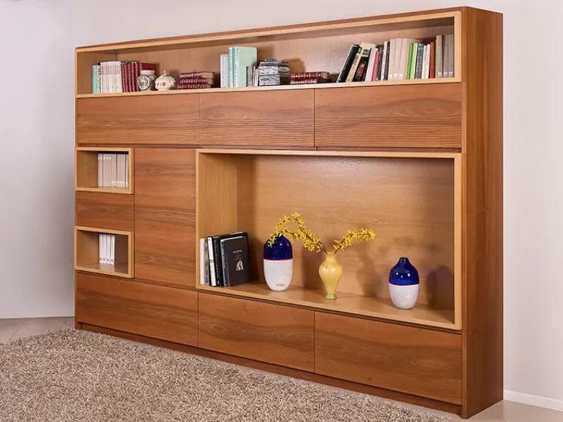 Parete attrezzata Corteccia di Bamax scontata del 60%