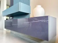 Parete attrezzata Entrata blu con specchio di Mobilgam scontata del 35%