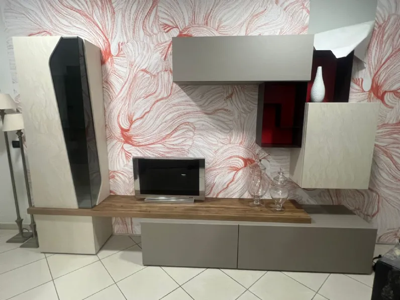Parete attrezzata G304 Corso in stile design a prezzo scontato