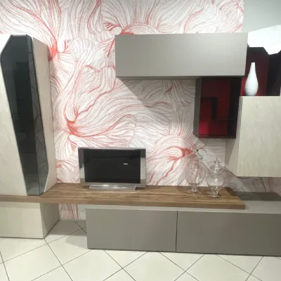Parete attrezzata G304 Corso in stile design a prezzo scontato