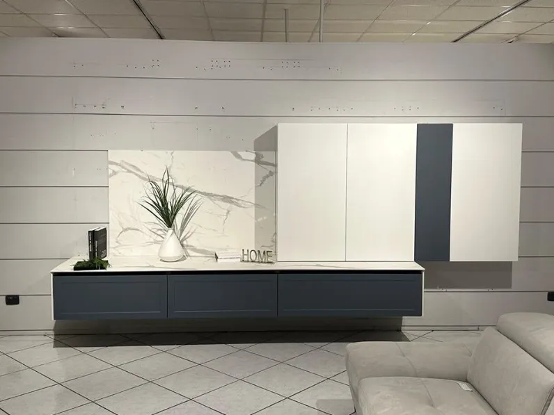 Parete attrezzata Gaia living Mobilturi in stile moderna a prezzo scontato