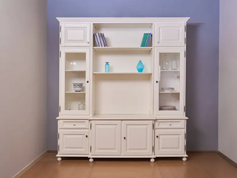 Parete attrezzata Giulien country di Artigianale in OFFERTA OUTLET