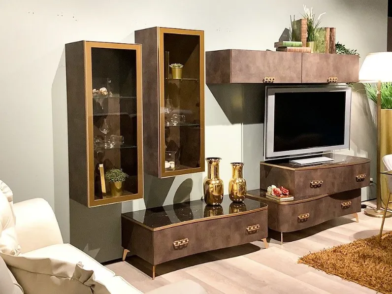 Parete attrezzata Gold  di Spar in OFFERTA OUTLET