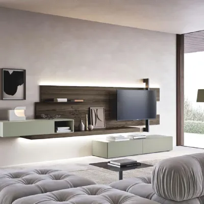 Parete attrezzata Horizon 16 del marchio Mobilgam con uno sconto esclusivo