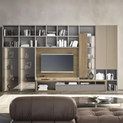 Parete attrezzata Horizon 22 di Mobilgam in OFFERTA OUTLET