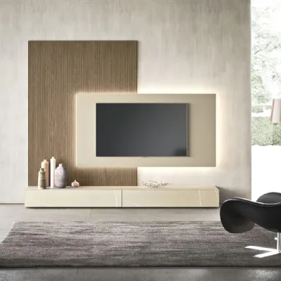 Parete attrezzata Horizon05 di Mobilgam scontata del 25%