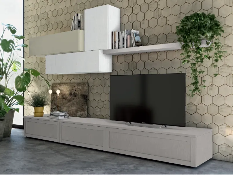 Mobile soggiorno modello L124 di Colombini casa a PREZZI OUTLET
