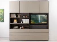 Parete attrezzata Libreria wide tv outlet di Diotti.com scontata del 54%