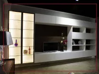 Parete attrezzata Living 2020 seta dell'azienda Novamobili con uno sconto esclusivo