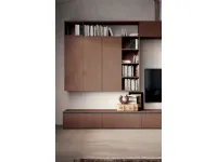 Parete attrezzata Materia cocco Essebi in stile design a prezzo scontato