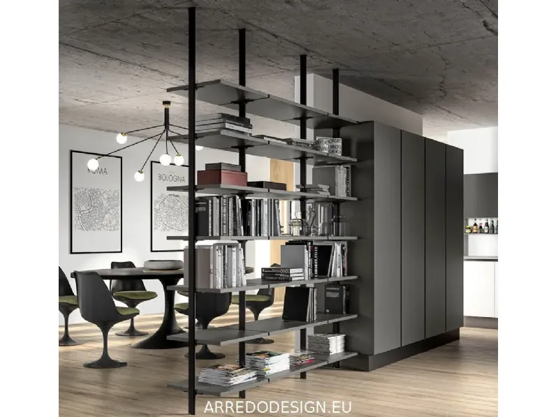 Mobile soggiorno modello Metal divisorio di Zg mobili a PREZZI OUTLET