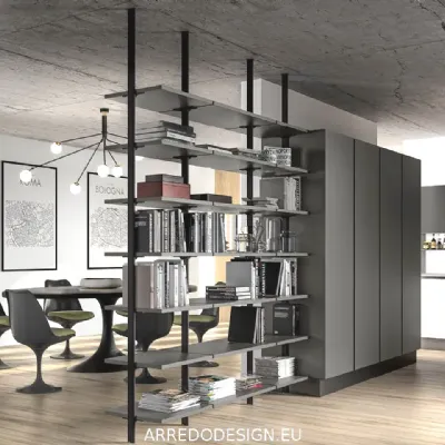 Parete attrezzata Metal divisorio di Zg mobili in OFFERTA OUTLET