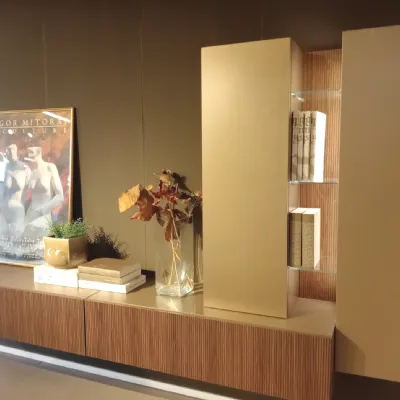 Parete attrezzata Mobile sospeso skyline Astor mobili in stile design a prezzo ribassato
