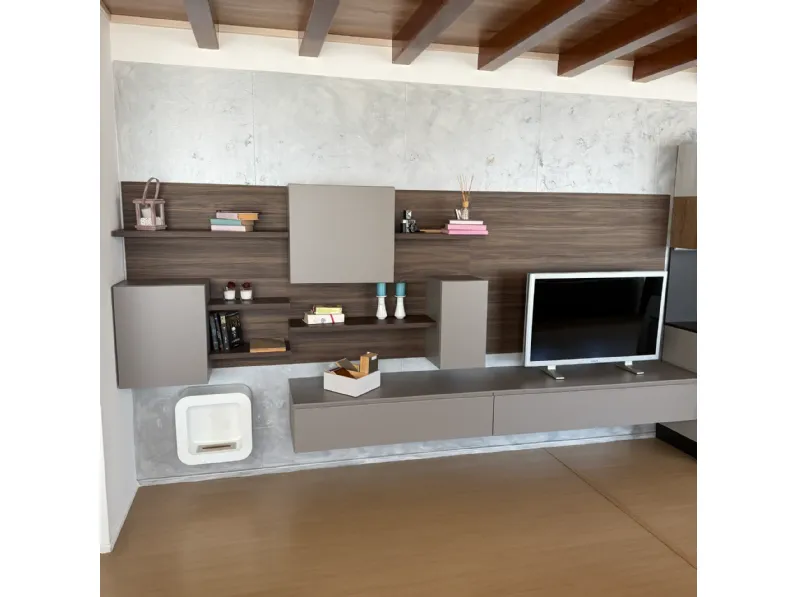 Parete attrezzata Orme 02 di Orme in OFFERTA OUTLET