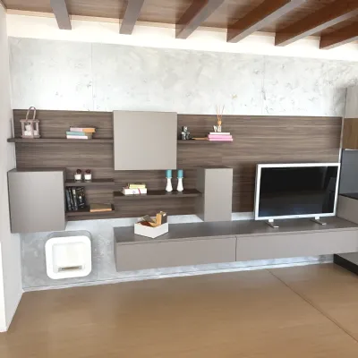 Parete attrezzata Orme 02 di Orme in OFFERTA OUTLET