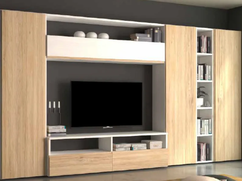 Mobile soggiorno modello Parete 128 di Collezione esclusiva scontato -42%