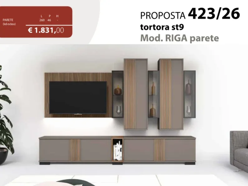 Parete attrezzata Parete riga 423 del brand Collezione esclusiva con un ribasso esclusivo
