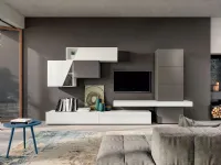 Parete attrezzata Parete soggiorno base a terra di Artigianale in OFFERTA OUTLET