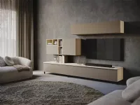 Parete attrezzata Parete soggiorno basi a terra Artigianale in stile moderna a prezzo scontato