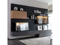 Parete attrezzata Plan 28 outlet della marca Diotti.com con un ribasso esclusivo