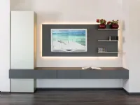 Parete attrezzata Plan 30 outlet di Diotti.com scontata del 51%