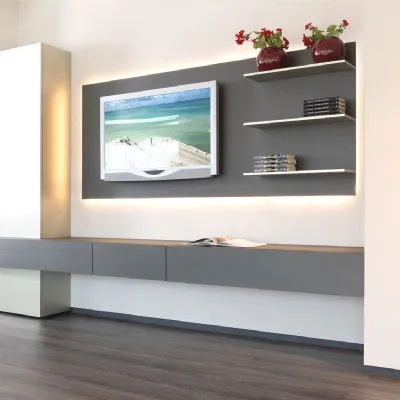 Parete attrezzata Plan 30 outlet di Diotti.com scontata del 51%