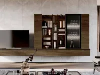 Parete attrezzata Qmc005 Imab in stile moderna a prezzo scontato