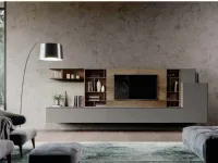 Parete attrezzata Qsm 633 Imab in stile moderna a prezzo ribassato