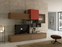 Parete attrezzata Revolution 411 Collezione esclusiva in stile moderna a prezzo ribassato