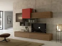 Parete attrezzata Revolution 411 Collezione esclusiva in stile moderna a prezzo ribassato