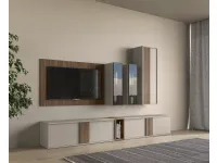 Parete attrezzata Riga day 02  Collezione esclusiva in stile design a prezzo ribassato