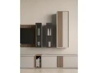 Parete attrezzata Riga day 02  Collezione esclusiva in stile design a prezzo ribassato