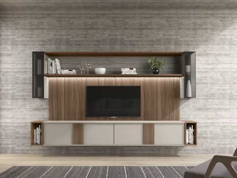 Parete attrezzata Riga day 05 di Collezione esclusiva in OFFERTA OUTLET