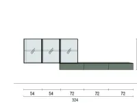 Parete attrezzata Skt27 del marchio Tomasella con un ribasso esclusivo