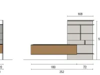Mobile soggiorno modello Skt5 di Tomasella a PREZZI OUTLET