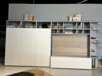 Parete attrezzata Spazioteca Pianca in stile moderna a prezzo scontato