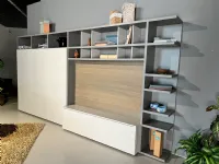 Parete attrezzata Spazioteca Pianca in stile moderna a prezzo scontato