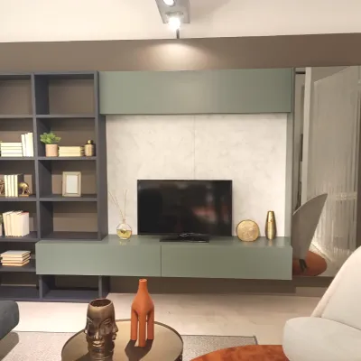 Parete attrezzata Spazioteca di Pianca scontata del 59%