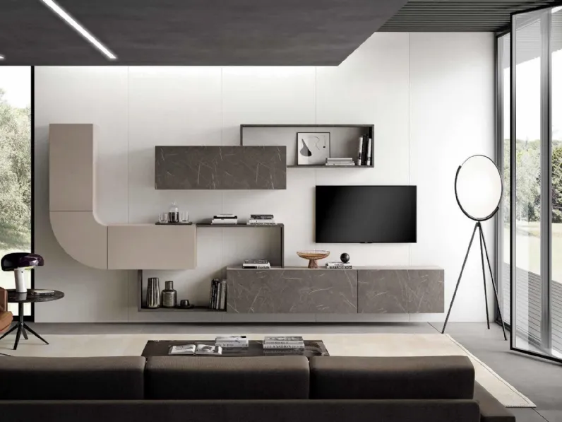 Parete attrezzata Velvet 180 di Artigianmobili in OFFERTA OUTLET