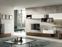 Parete attrezzata 308 Albamobili in stile moderna a prezzo ribassato