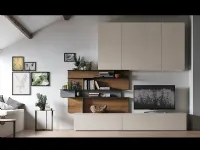 Parete attrezzata A078 Tomasella in stile design a prezzo ribassato