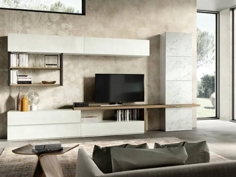 Parete attrezzata Alba 1 606 di Albamobili scontata del 30%