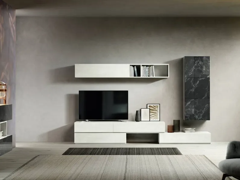 Parete attrezzata Alba306 di Albamobili in OFFERTA OUTLET