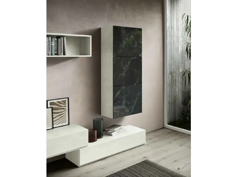 Parete attrezzata Alba306 Albamobili in stile design a prezzo ribassato