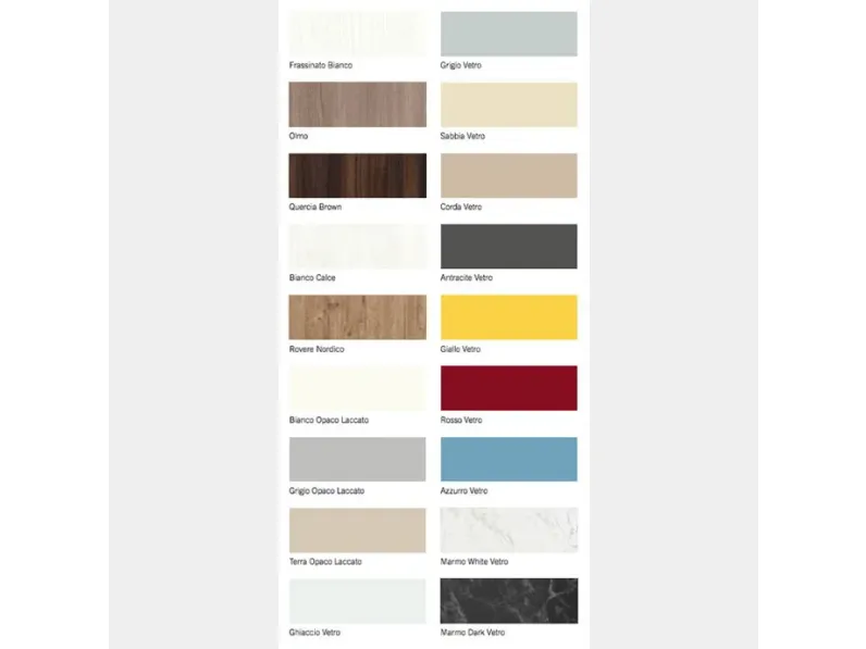 Parete attrezzata Alba306 Albamobili in stile design a prezzo ribassato