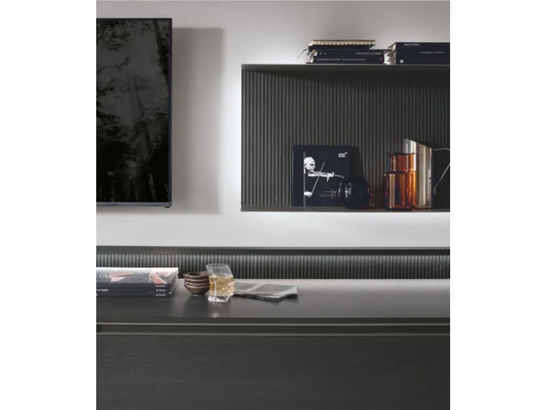 Parete attrezzata in stile design At101 di Tomasella a prezzo Outlet 