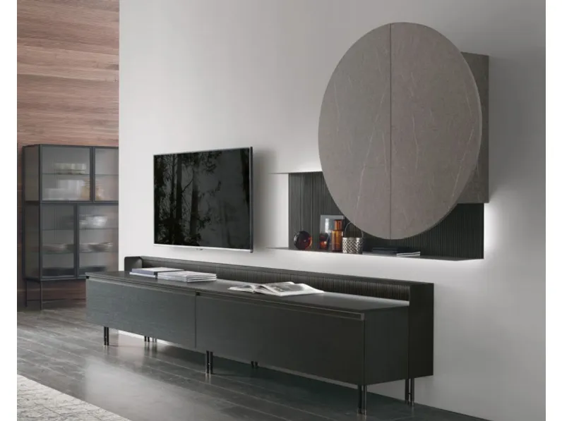 Parete attrezzata in stile design At101 di Tomasella a prezzo Outlet 