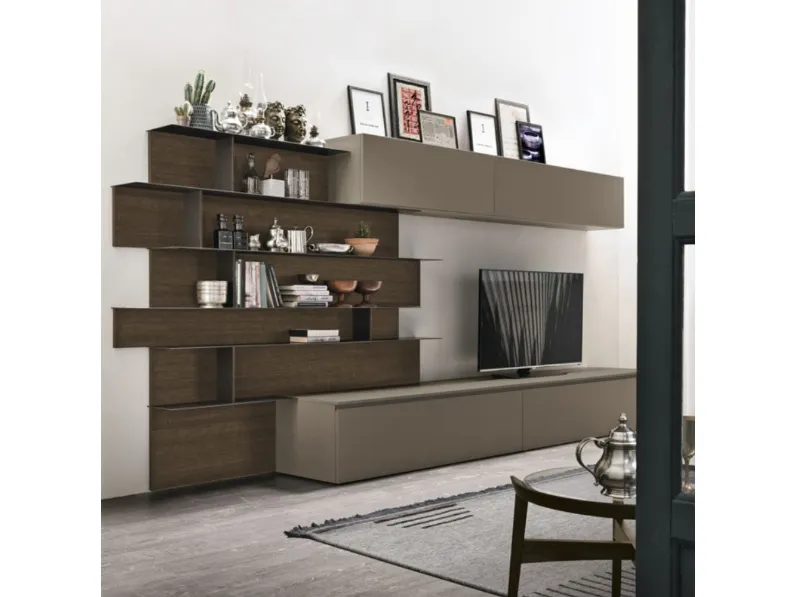 Parete attrezzata At113 Tomasella in stile design a prezzo ribassato